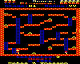 In game image of Woks on the Acorn Electron.