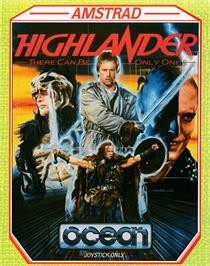 Box cover for Highlander on the Amstrad CPC.