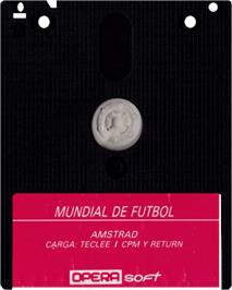 Cartridge artwork for Mundial de Fútbol on the Amstrad CPC.