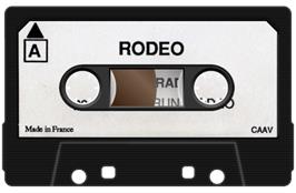 Cartridge artwork for Rodeo on the Amstrad CPC.