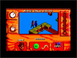 In game image of Indiana Jones and the Fate of Atlantis on the Amstrad CPC.