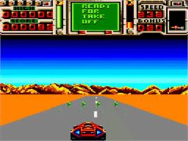 In game image of Fire And Forget 2 on the Amstrad GX4000.