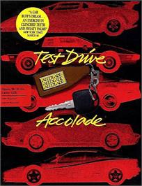 Box cover for Test Drive on the Apple II.