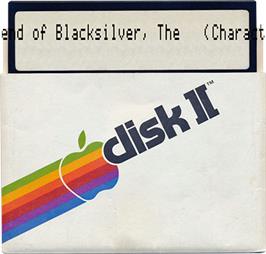 Artwork on the Disc for Legend of Blacksilver on the Apple II.