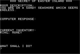 In game image of Chase on Tom Sawyer's Island on the Apple II.