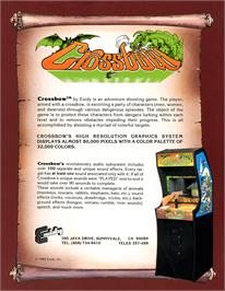 Advert for Crossbow on the Atari 8-bit.