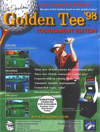 Advert for Golden Tee '98 on the Arcade.