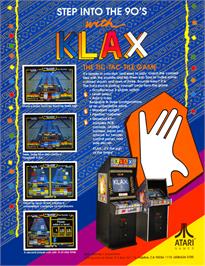 Advert for Klax on the NEC TurboGrafx-16.