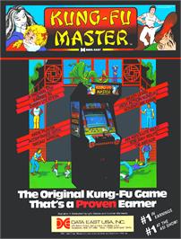 Advert for Kung-Fu Master on the Arcade.