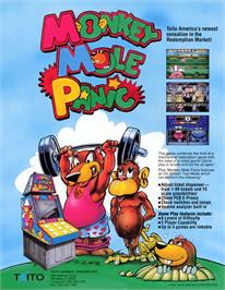 Advert for Monkey Mole Panic on the Arcade.