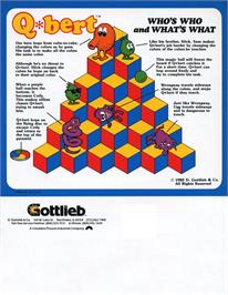 Advert for Q*bert on the Commodore VIC-20.