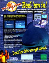 Advert for Sega Marine Fishing on the Sega Dreamcast.