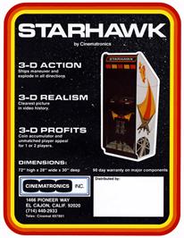 Advert for Star Hawk on the Arcade.