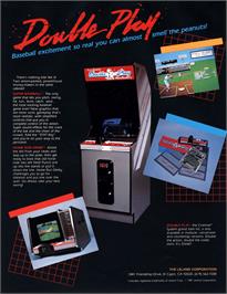 Advert for Super Baseball Double Play Home Run Derby on the Arcade.