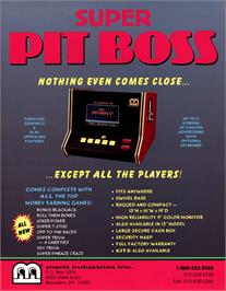 Advert for Super Pit Boss on the Arcade.