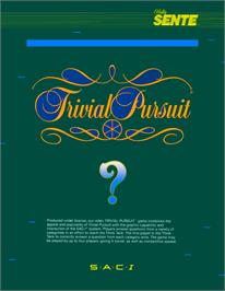 Advert for Trivial Pursuit on the Microsoft DOS.