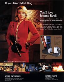 Advert for Who Shot Johnny Rock? v1.6 on the Philips CD-i.