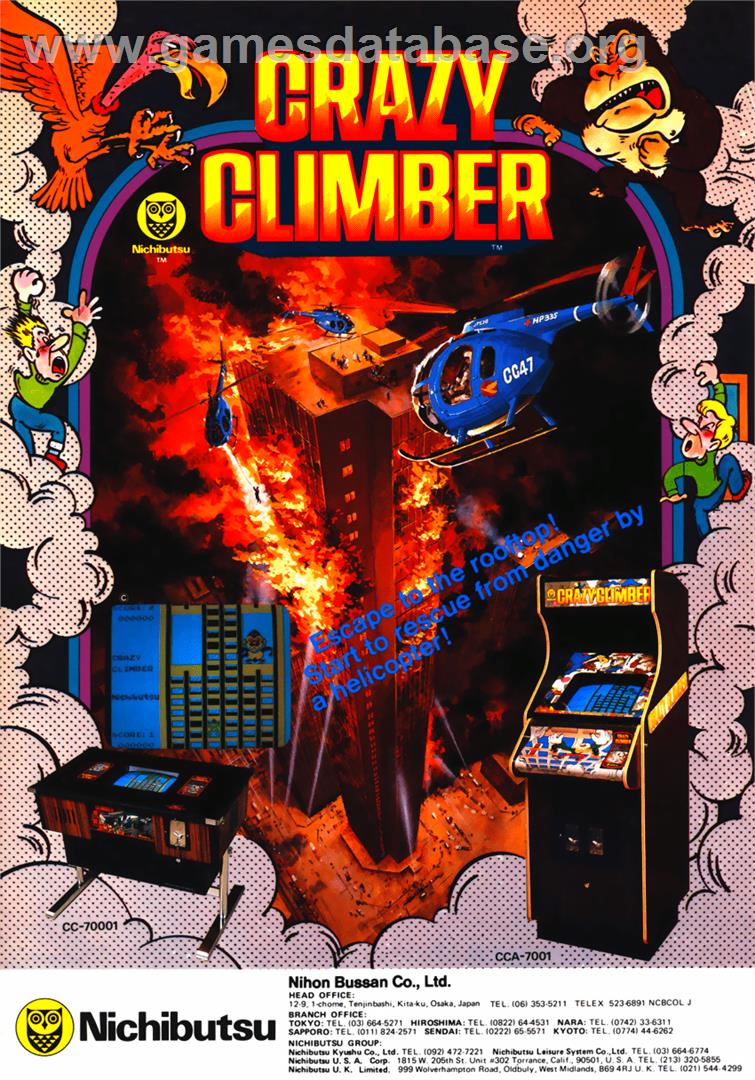Crazy Climber - Nintendo NES - Artwork - Advert