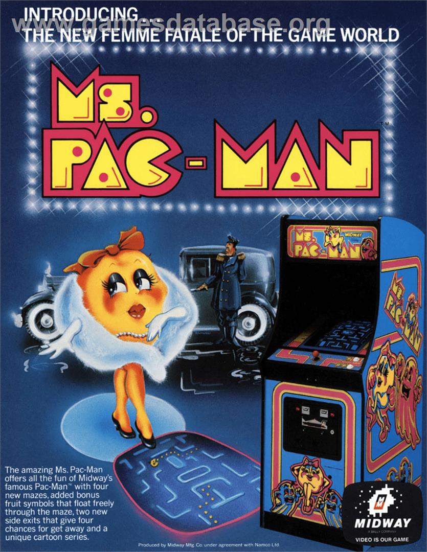 Ms. Pac-Man - Nintendo Game Boy - Artwork - Advert