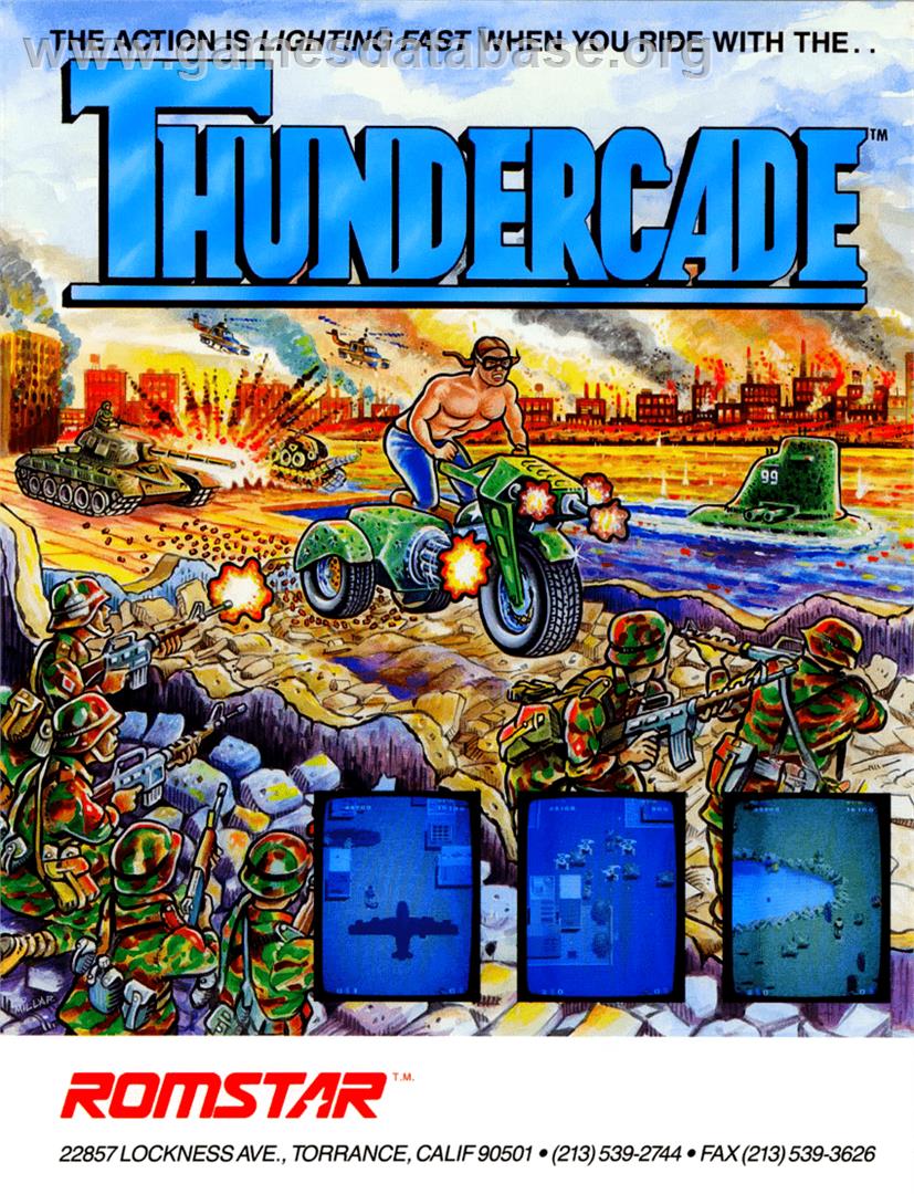 Thundercade / Twin Formation - Arcade - Artwork - Advert