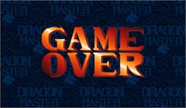 Game Over Screen for Dragon Master.