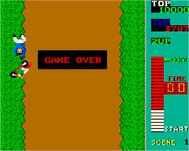 Game Over Screen for Kick Rider.
