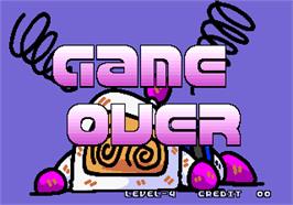 Game Over Screen for Panic Bomber.