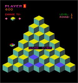 Game Over Screen for Q*bert.