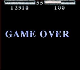 Game Over Screen for Shadow Fighters.