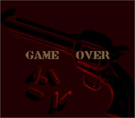 Game Over Screen for Sunset Riders.