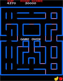 Game Over Screen for Super Pac-Man.