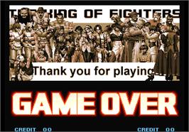 Game Over Screen for The King of Fighters 10th Anniversary.