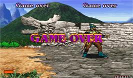 Game Over Screen for The Legend of Silkroad.