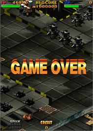 Game Over Screen for Twin Eagle II - The Rescue Mission.