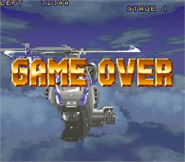 Game Over Screen for Wild Pilot.