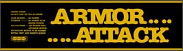 Arcade Cabinet Marquee for Armor Attack.