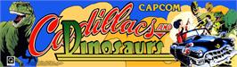 Arcade Cabinet Marquee for Cadillacs and Dinosaurs.