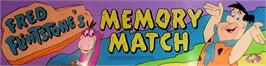 Arcade Cabinet Marquee for Fred Flintstones' Memory Match.