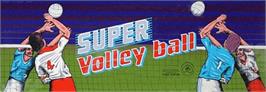 Arcade Cabinet Marquee for Super Volleyball.