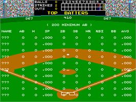 High Score Screen for Baseball: The Season II.
