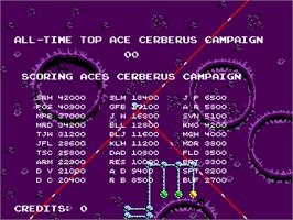 High Score Screen for Cerberus.