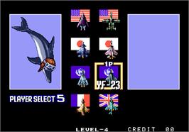 Select Screen for Aero Fighters 2 / Sonic Wings 2.