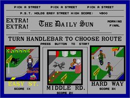 Select Screen for Paperboy.