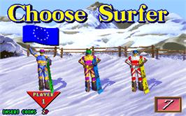 Select Screen for Snow Board Championship.