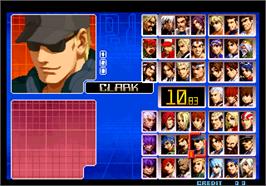 Select Screen for The King of Fighters 2002 Magic Plus II.