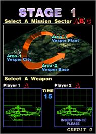 Select Screen for Twin Eagle II - The Rescue Mission.