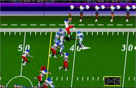 In game image of High Impact Football on the Arcade.