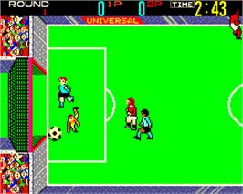 In game image of Indoor Soccer on the Arcade.