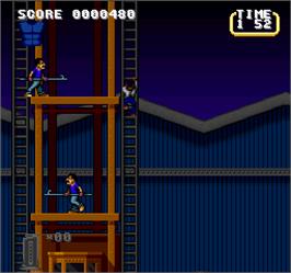 In game image of Lethal Weapon on the Arcade.