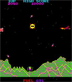 In game image of Mars on the Arcade.